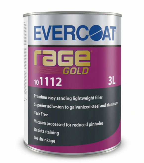 에버코트 레이지 골드 샌딩 필러 경화제 포함 자동차 보수용 퍼티 바디필러 빠데 EVERCOAT RAGE GOLD, 1개, 3L