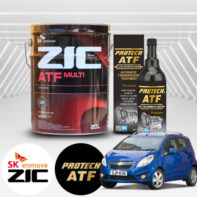 쉐보레 스파크/마크리(13~14) 1.0 가솔린 지크 ATF 멀티 미션오일 20L+프로텍 미션보호제