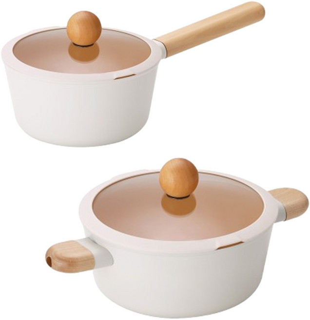 네오플램 브리즈 냄비 2종 세트(18편수+20양수), 단품, 단품, 1개