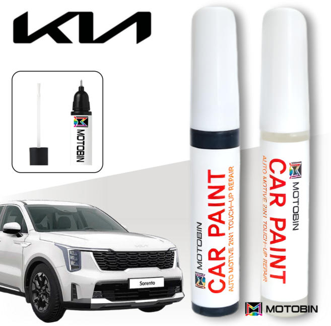 기아 쏘렌토 더뉴쏘렌토 올뉴쏘렌토 MQ4 쏘렌토R 페인트 붓펜 자동차 도색, SWP 스노우 화이트펄, 1개