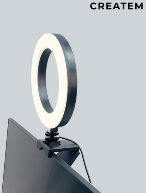 방송용 6인치 링라이트 줌조명 (모니터 거치용), 1개, CTEM-RLED6