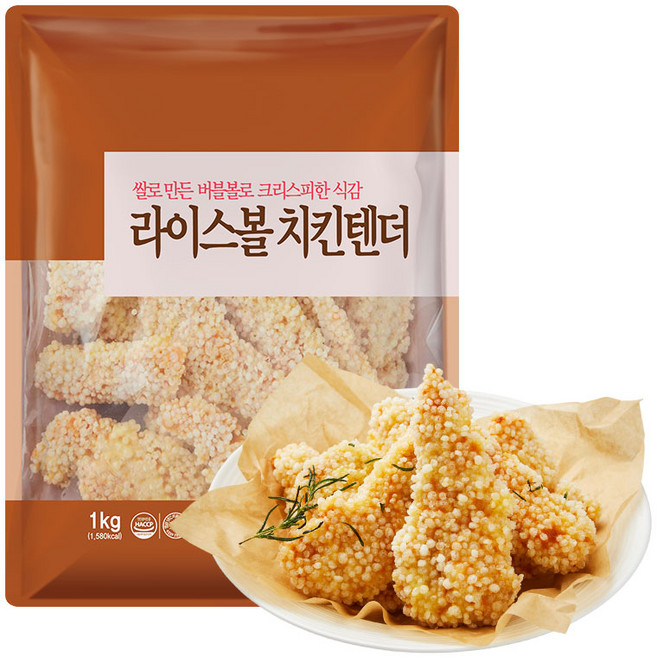 라이스볼치킨텐더 1kg, 01.세미원 라이스볼 치킨텐더 1kg, 2개