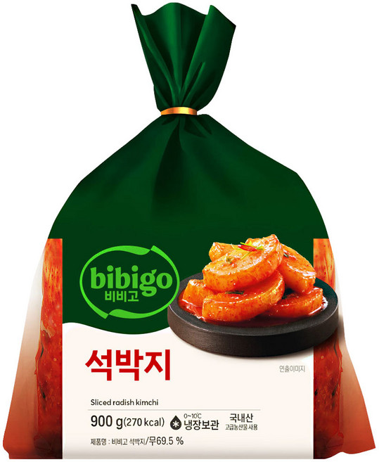 비비고 석박지, 4개, 900g