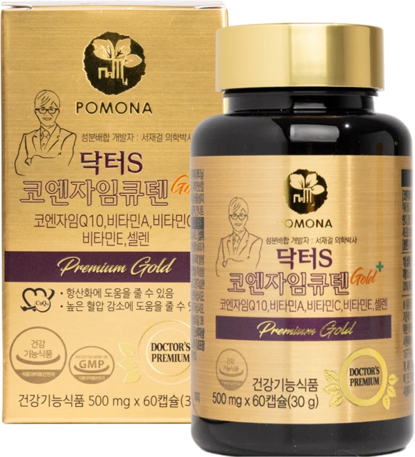 서재걸 골드 코엔자임큐텐 - 높은 혈암 감소 항산화, 1개, 60정 - 쿠팡