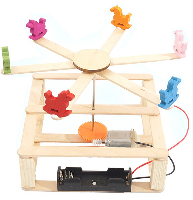 티처스 교과연계 과학키트 STEAM 나만의 회전목마 만들기 R-11, 단품