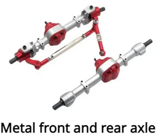 RC 금속 개조 업그레이드 부품 액슬 스티어링 기어 테일 빔 완충기 타이 로드 드라이브 샤프트 MND90