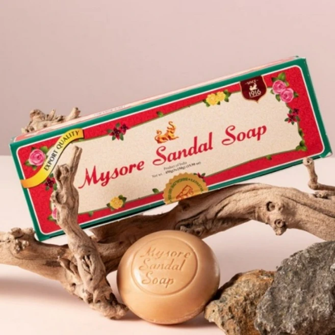 106년 전통 인도 왕궁비누 마이소르 천연 약산성 샌달우드 퓨어 클렌징 바 (150g 3개입), 150g, 3개입 - 쿠팡