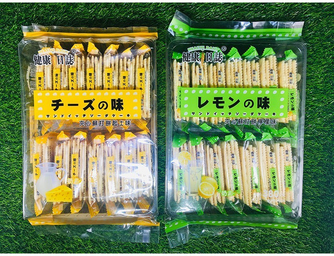 千立 健康日誌 夾心蘇打 檸檬夾心蘇打 起司夾心蘇打 餅乾, 1個, 千立夾心蘇打-起司(1包/380g)