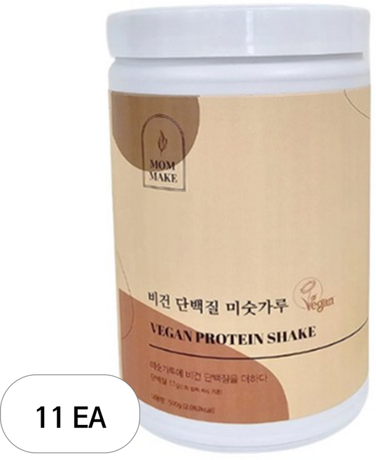 맘메이크 비건 단백질 미숫가루 쉐이크, 500g, 11개