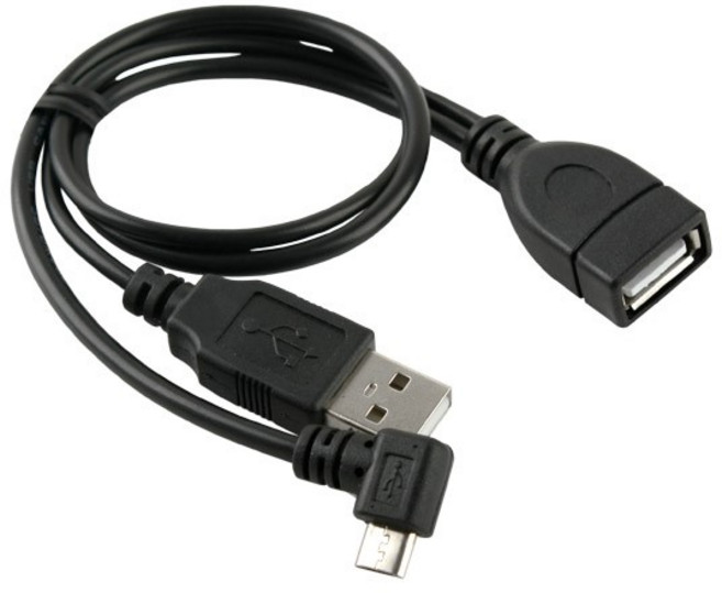 Coms 스마트폰 OTG 케이블 Y형 USB Micro 5핀 NA773, 1개