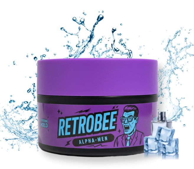 레트로비 포마드 수성 왁스 RETROBEE WAX 알파맨, 1개, 125ml