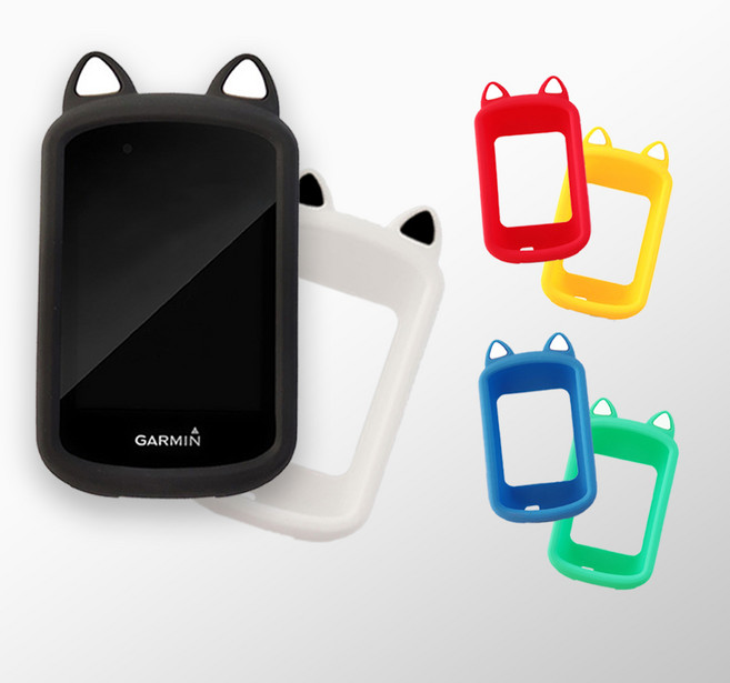 코쿼드 가민 엣지830 실리콘 케이스 고양이, 레드, 1개