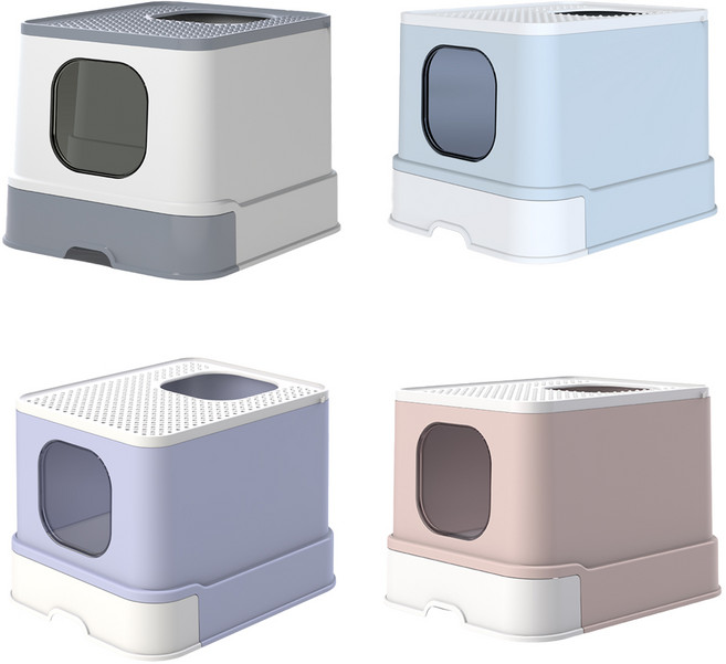 페로가토 루프인 모래 화장실 고양이 배변, 블루, 블루, 1개