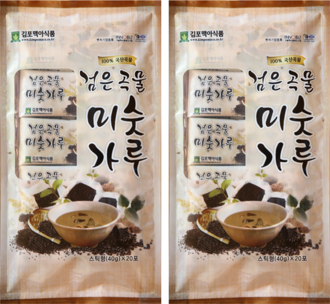 김포맥아식품 검은곡물 미숫가루 스틱형, 800g, 2개