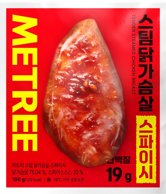 미트리 스팀 닭가슴살 스파이시, 100g, 36개