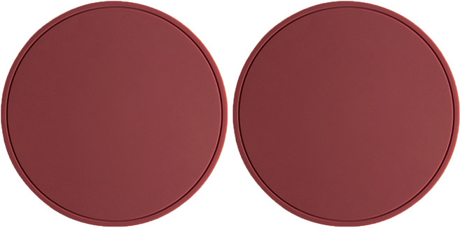 컴윗미 실리콘 원형 냄비 받침 2p, 와인, 2개