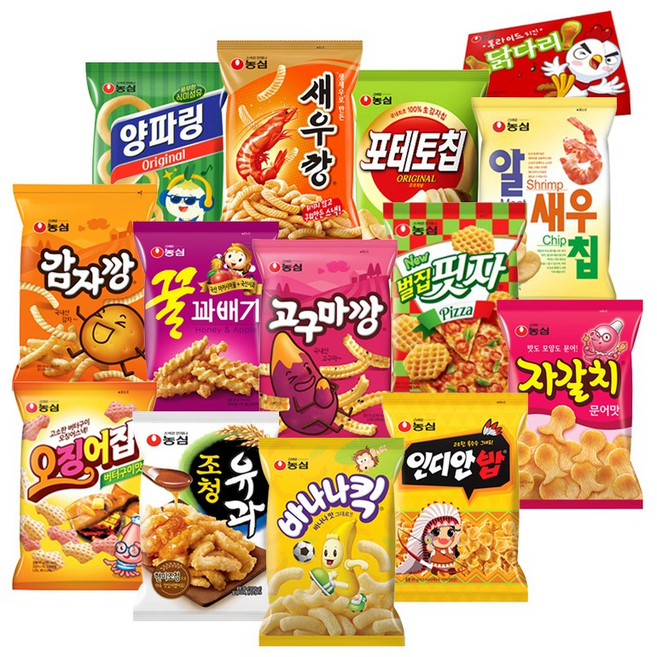 농심 대표스낵 14종 세트, 과자14종, 1세트