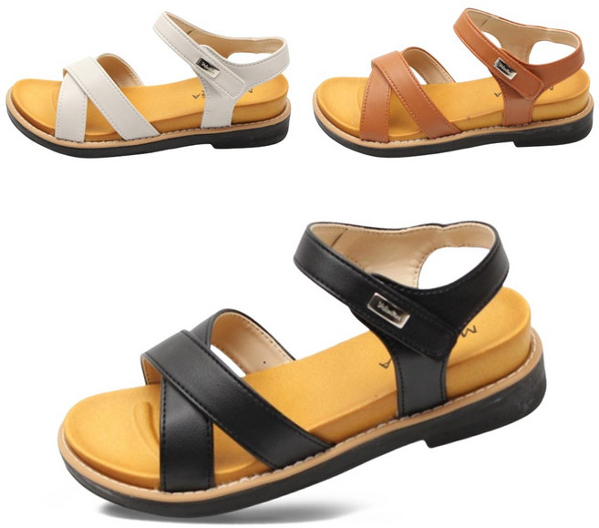 이피다빈 여성 빅사이즈 4cm 푹신한 착화 여름 발편한 엑스 쿠션 샌들