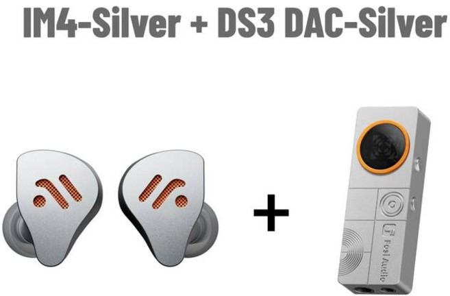 오디오셀렉터 변환 연결 광오디오 Fosi o DS3 DAC 앰프 휴대용 HIFI 헤드폰 XMOS XU316 DSD512 동글 dac 4.4mm 밸런스드/3.5mm 잭, IM4 DS3 Silver