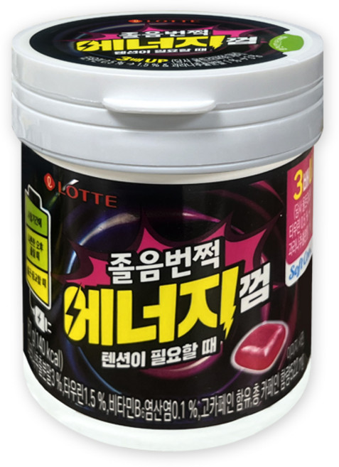 롯데웰푸드 졸음번쩍 에너지껌, 87g, 1개