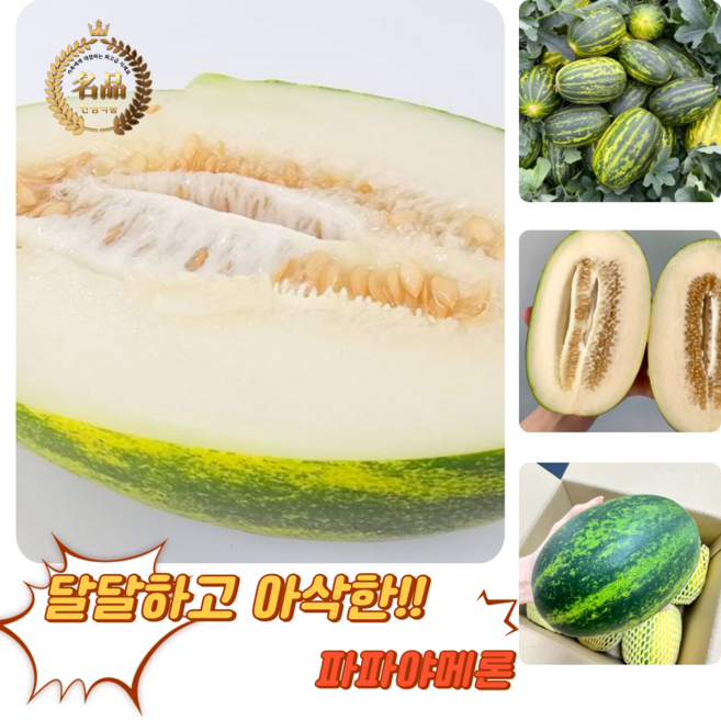 굿피플 파파야메론 개구리참외 메론 멜론, 1박스, 파파야메론 2kg 랜덤과