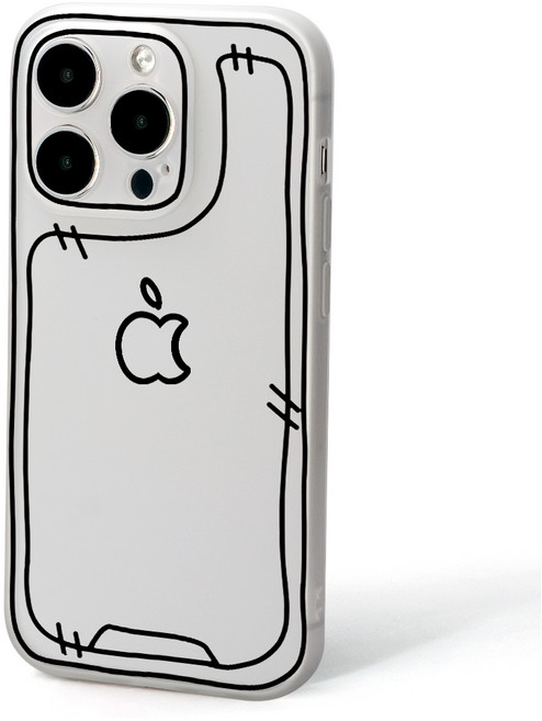 JXH 스케치 심플 무광 반투명 풀커버 스마트폰 케이스