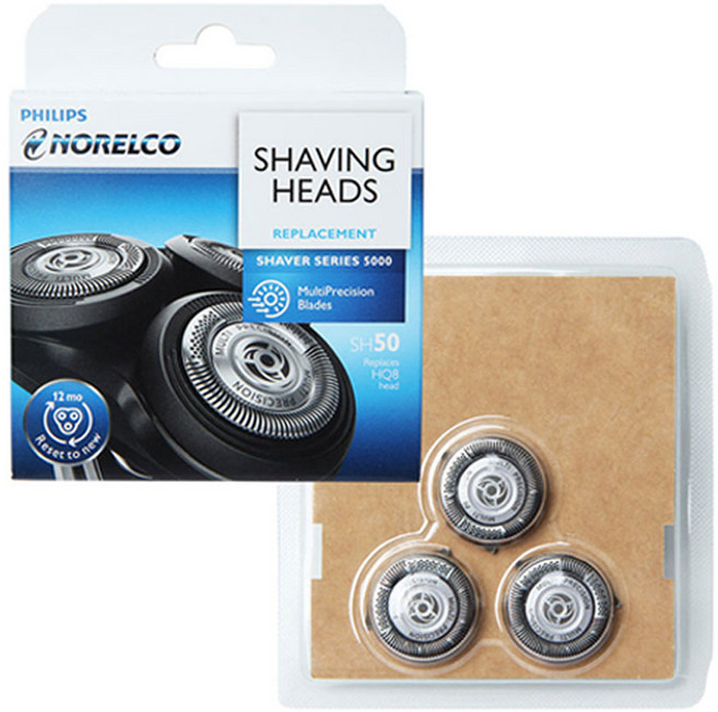 필립스 S5000 교체용 헤드 면도날 SH50(제품박스 없이 밀폐포장) 직수입정품, SH50(제품박스 있음), 1개, 1세트