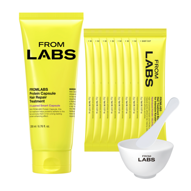 프롬랩스 흡착 부스터 파우더 세트 [1회 사용 손상모 개선] 헤어 모델링 팩 셀프 클리닉, 1세트