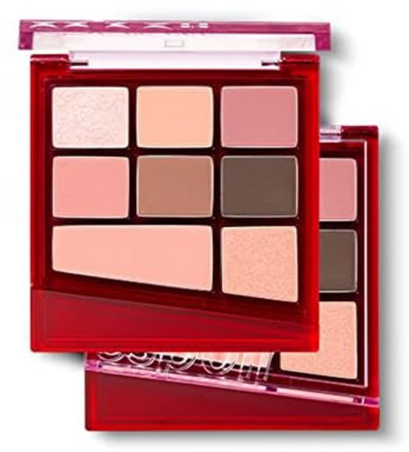 espoir 리얼 아이 팔레트 올 뉴 2호 소프트 로지 7.5g REAL EYE PALETTE ALL NEW 8색 아이섀도우 팔레트