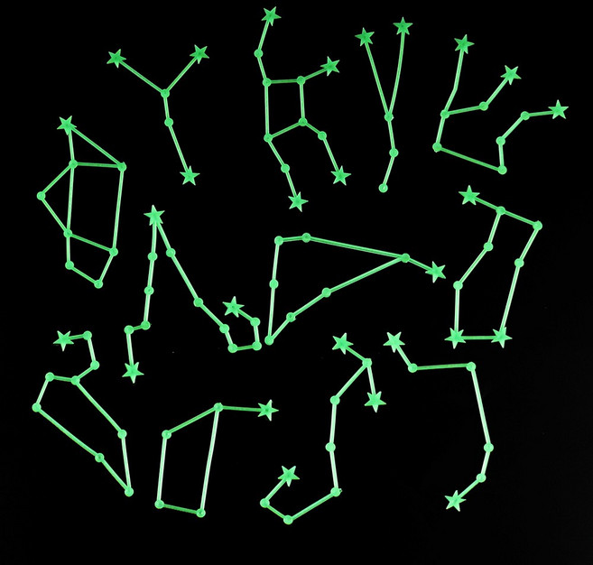 천문학습 12별자리 야광 아이 방 인테리어 스티커