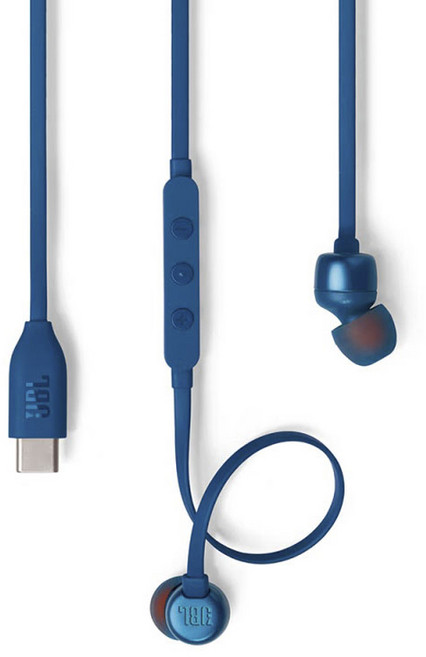 제이비엘 유선 이어폰 타입C 포트, 블루, 튠310C