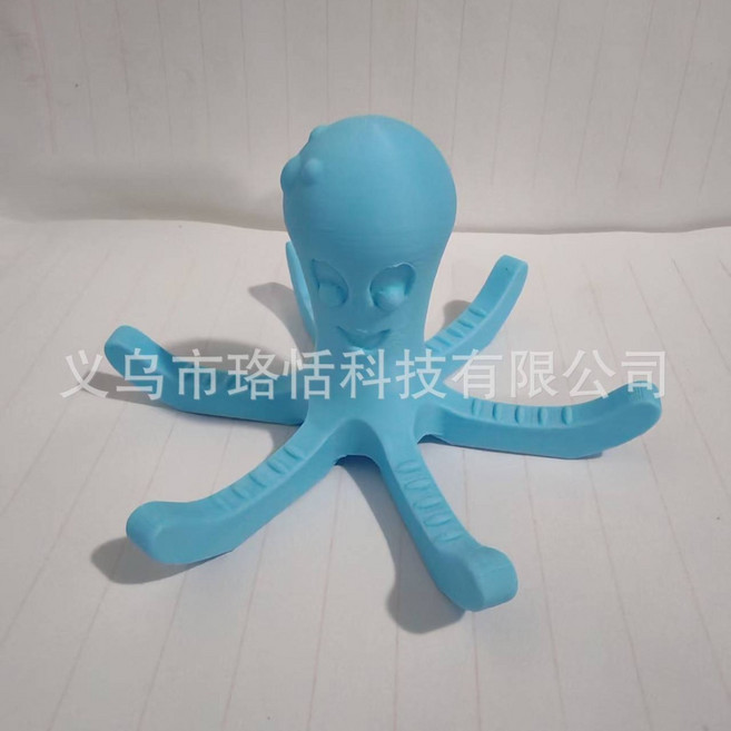 章魚造型水杯瀝水架，3D列印創意居家擺件, 藍色, 1個