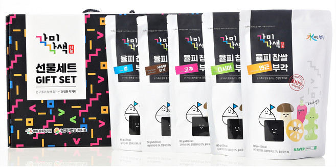 율피찹쌀 연근부각 김부각 다시마부각 새송이부각 고추부각 추석선물세트 선물로, 80g, 1개