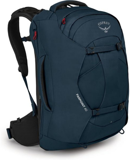 오스프리 파포인트 55리터 남성용 여행용 배낭 터널 비전 그레이, 40L, Farpoint Travel Backpack_Muted