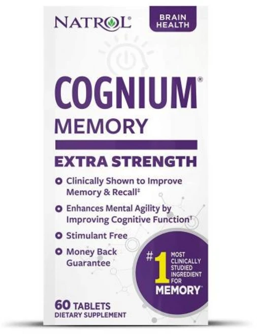 나트롤 코그니엄 메모리 엑스트라 스트렝스 60정 (1개월분) Natrol Cognium Extra Strength, 1개 - 쿠팡