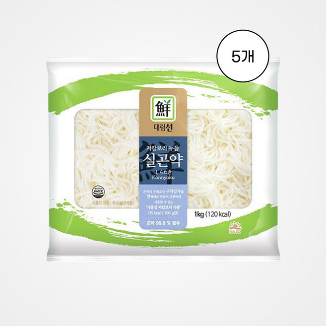 [사조대림] 저칼로리 누들 실곤약 1kg 5개