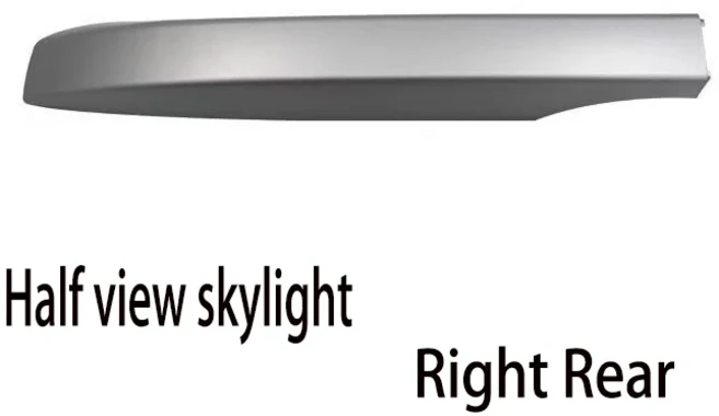 호환 베이징 모던 IX35 10-17년식 모형용 루프랙 커버 루프랙 커버 플레이트 루프랙 쉘, 04 Right Rear