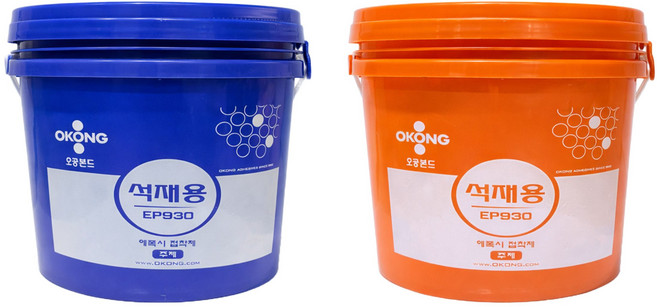 오공 석재용 에폭시 접착제 (주제 4kg + 경화제 4kg), 1개
