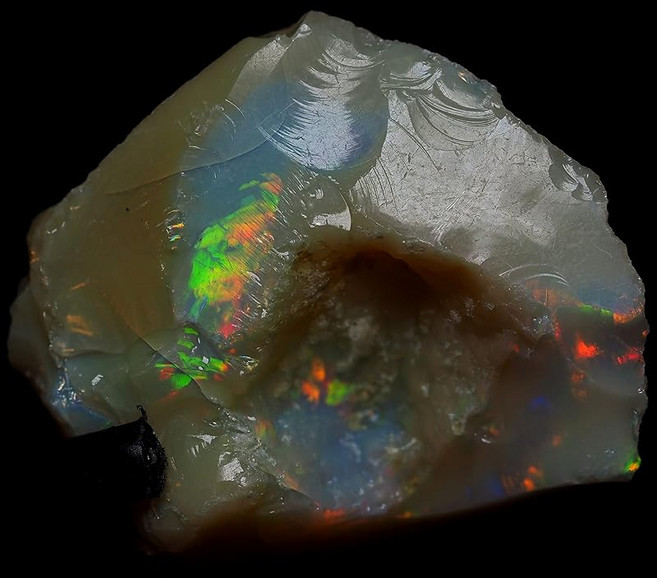 N2 stone Natural 천연 광물 프레셔스 오팔 (단백석/precious opal) / 보석 원석 | (1024 | 한 점물 약 16.8ct 긴 변 22mm | 산출지 에티