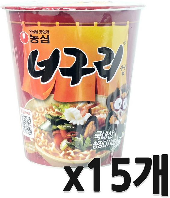 너구리 컵 62g, 15개