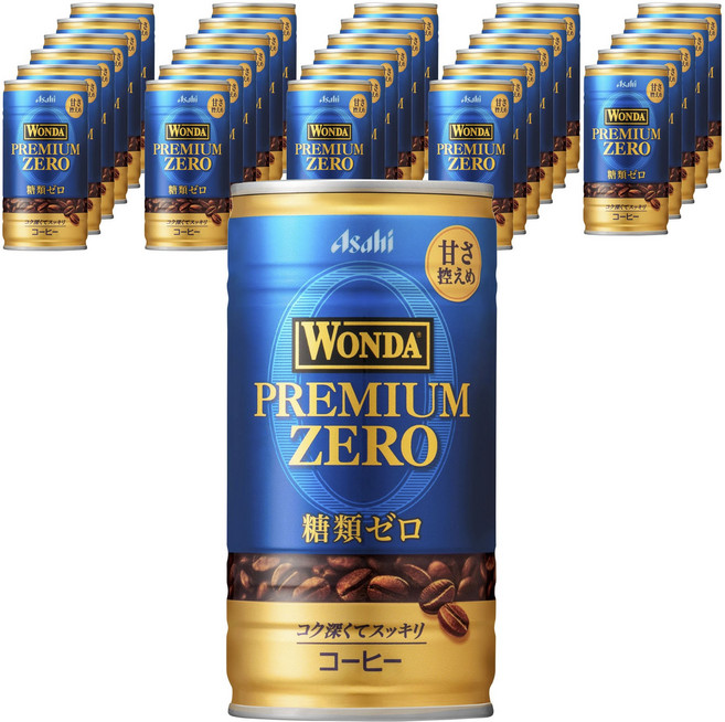 Asahi 완다 프리미엄 제로 저당 캔커피, 30개, 185g