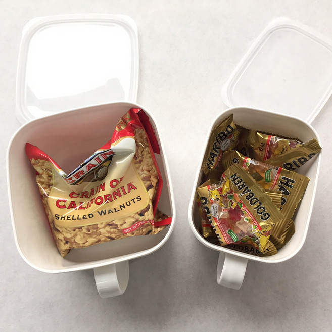 화이트 손잡이 밀폐용기 800ml 1400ml 세트구성상품, 800ml 1400ml 각 2개 (총4개), 1개