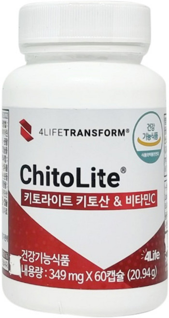 포라이프 키토라이트 60캡슐 키토산 + 포켓물티슈 1개 선물, 20.94g