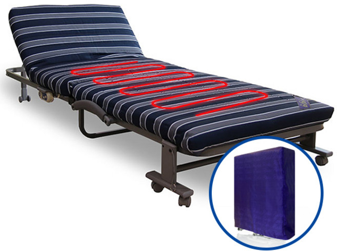 라꾸라꾸온열침대 1인용 접이식침대 CBK-006S 보관커버포함, 혼합색상