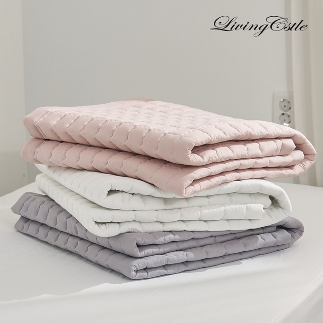 [국산] 리빙캐슬 야옹이 모달100 침대패드, 화이트