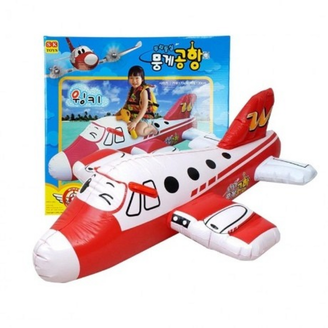 두리둥실 뭉게공항 안전튜브 아동 어린이 성인 대형 감성 물놀이 튜브, 1개