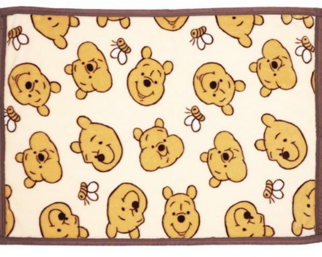 [곱하기] 디즈니 곰돌이 푸 담요 페이시즈 하프 싱글 무릎 부드러운 캐릭터 따뜻한 사무실 학교