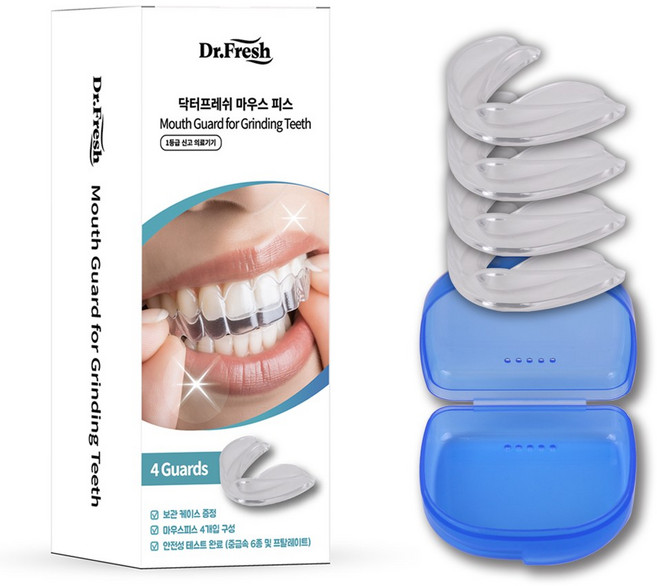 닥터프레쉬 이갈이방지 수면 마우스피스 4p, 1세트