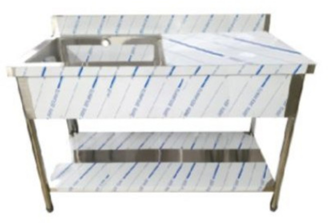 업소용 씽크대 1200 1조 우날 싱크 개수대 세정대 조리대 배수구포함, 씽크대+배수구포함