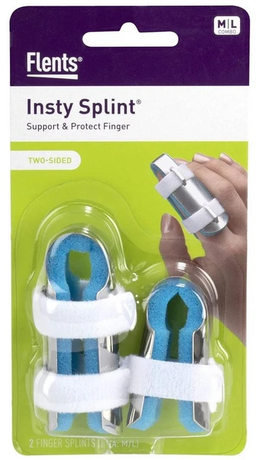 플렌츠 핑거 스플린트 양면 인스티 중대형 가치 팩 부상당한 손가락을 지지하고 보호합니다, 12 Count (assorted), 1개 - 쿠팡